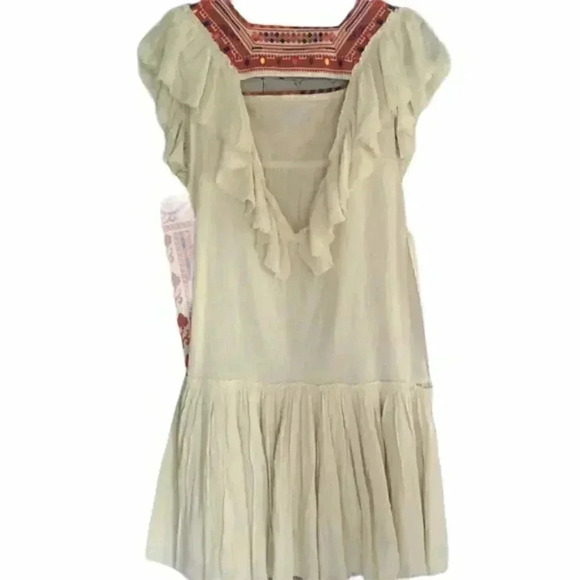 COPY - Free People Day Glow Mini Dress embroidered detail - Picture 5 of 5